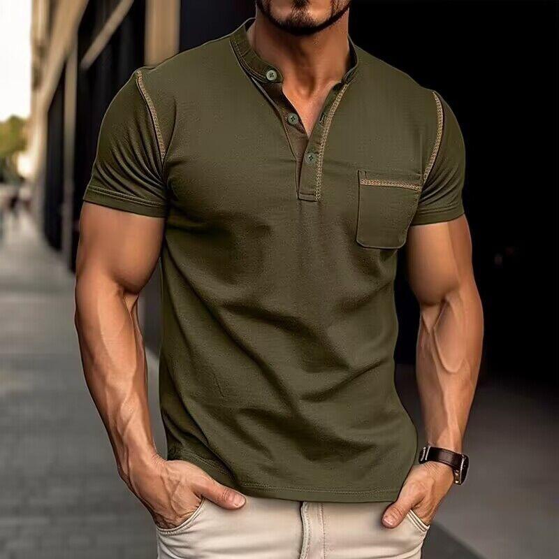 Ryan | Men’s Slim Fit Casual Henley T-Shirt