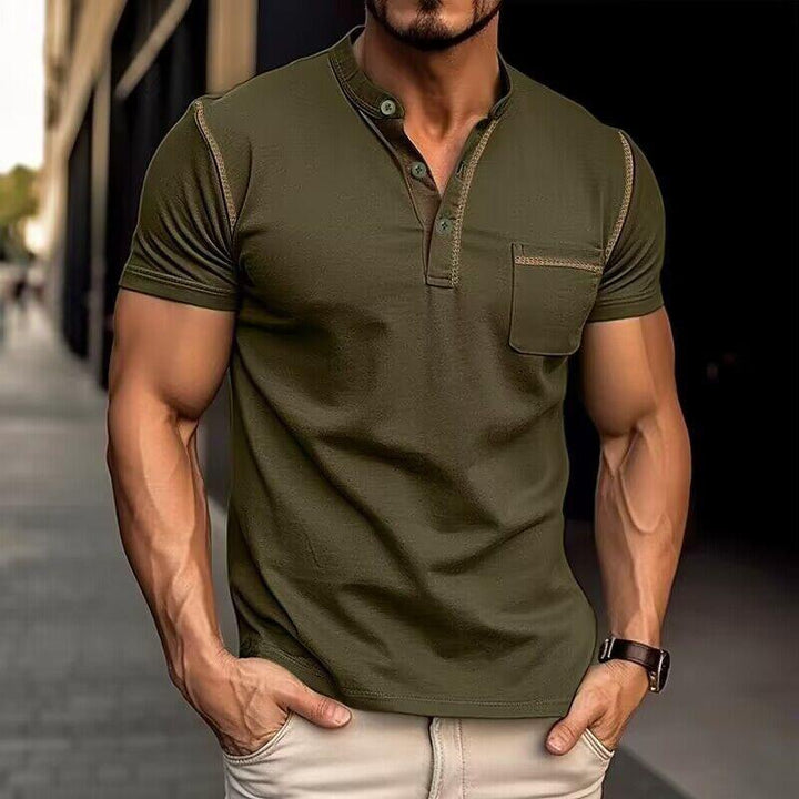 Ryan | Men’s Slim Fit Casual Henley T-Shirt