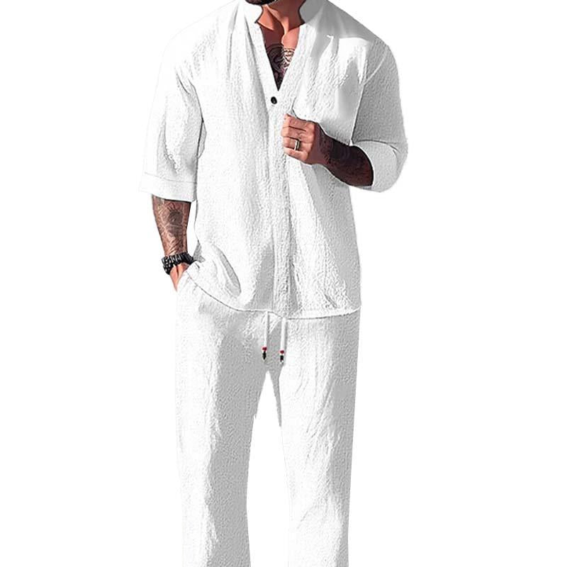 Ethan | Men’s Breathable Linen Relaxed Lounge Set