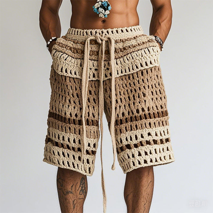 Cairo | Men’s Braided Knit Beach Holiday Shorts