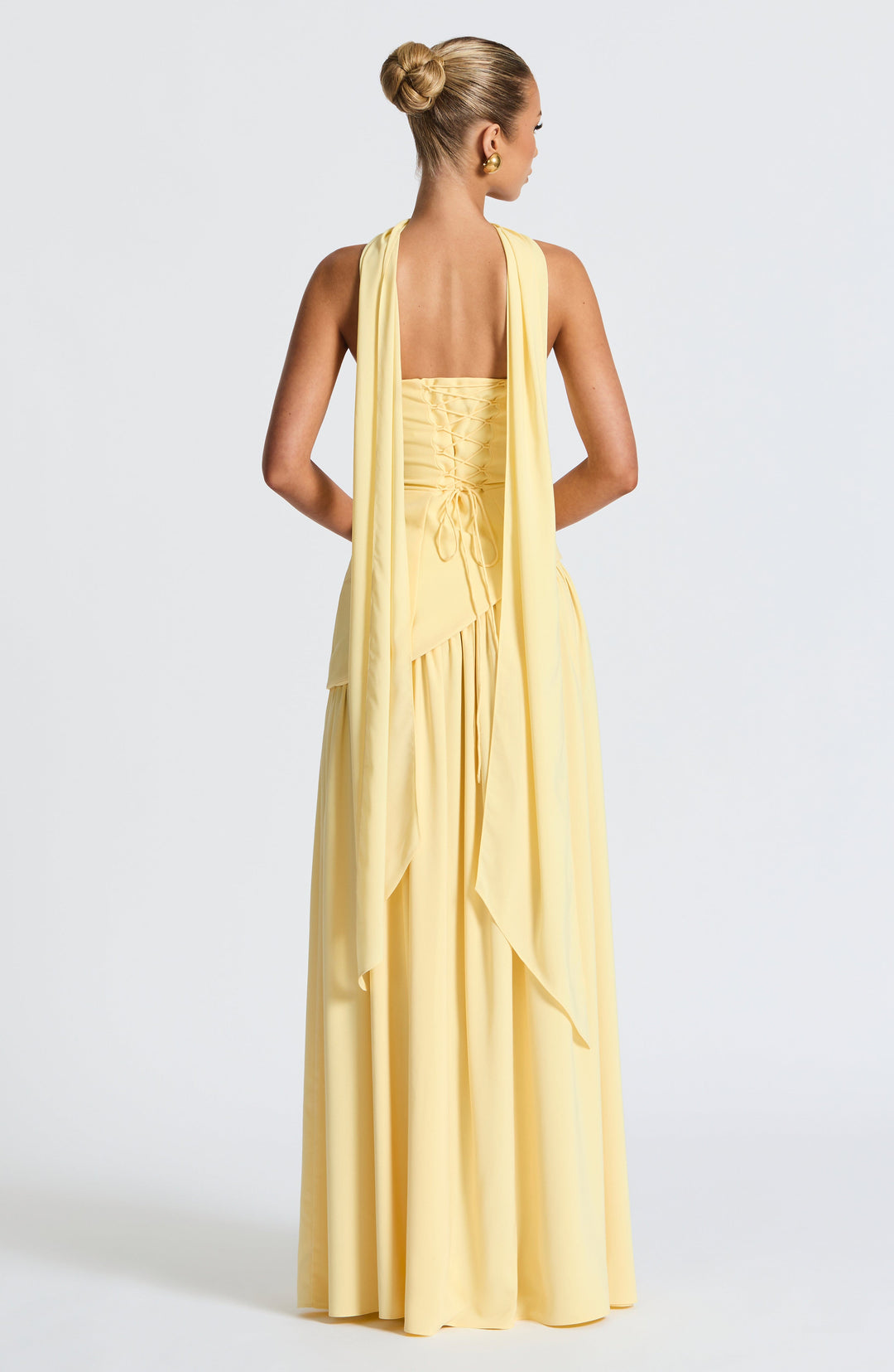 ARIA | Women’s Strapless Maxi Dress With Sculpted Waist And Statement Side Slit