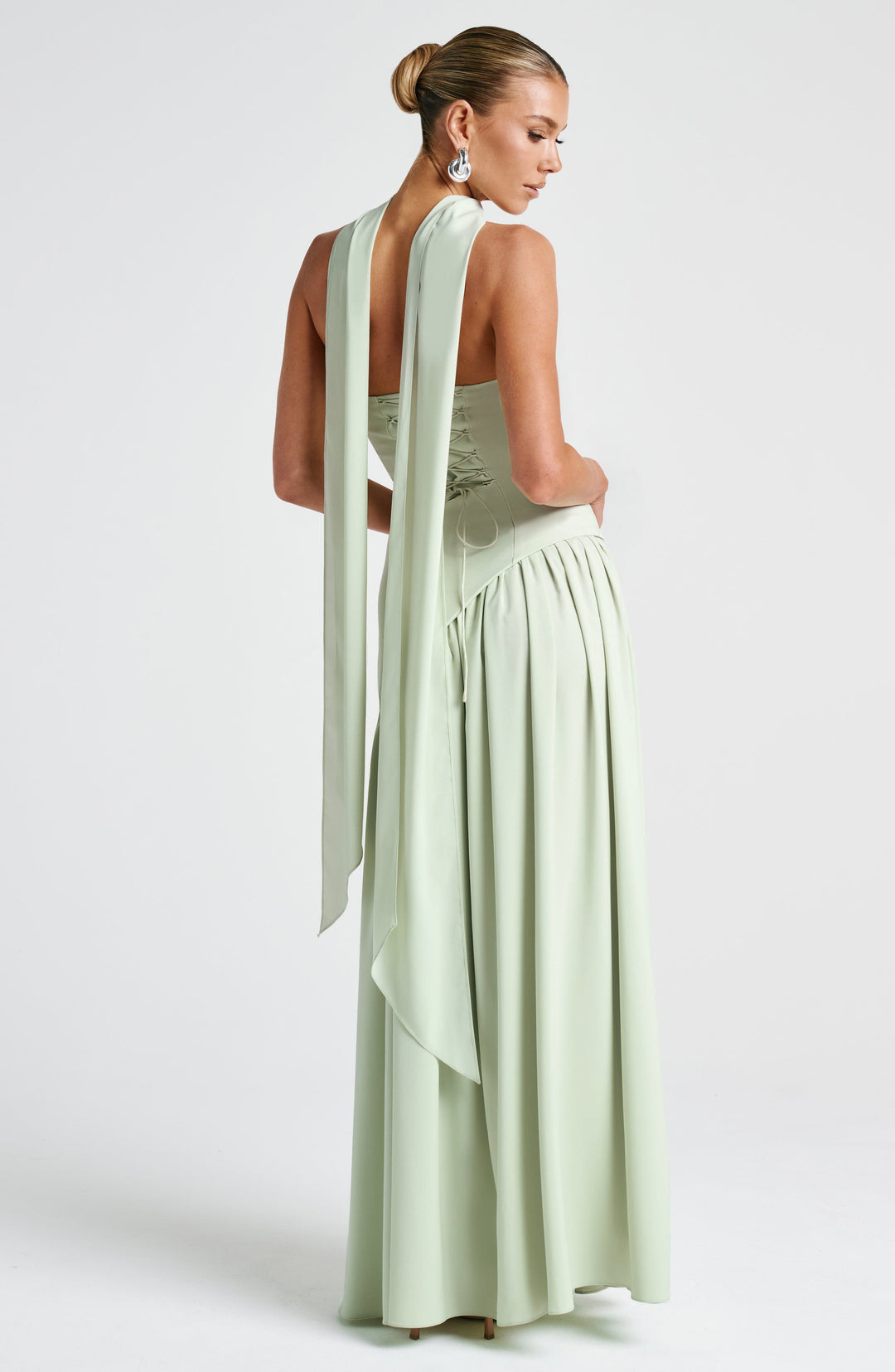 ARIA | Women’s Strapless Maxi Dress With Sculpted Waist And Statement Side Slit