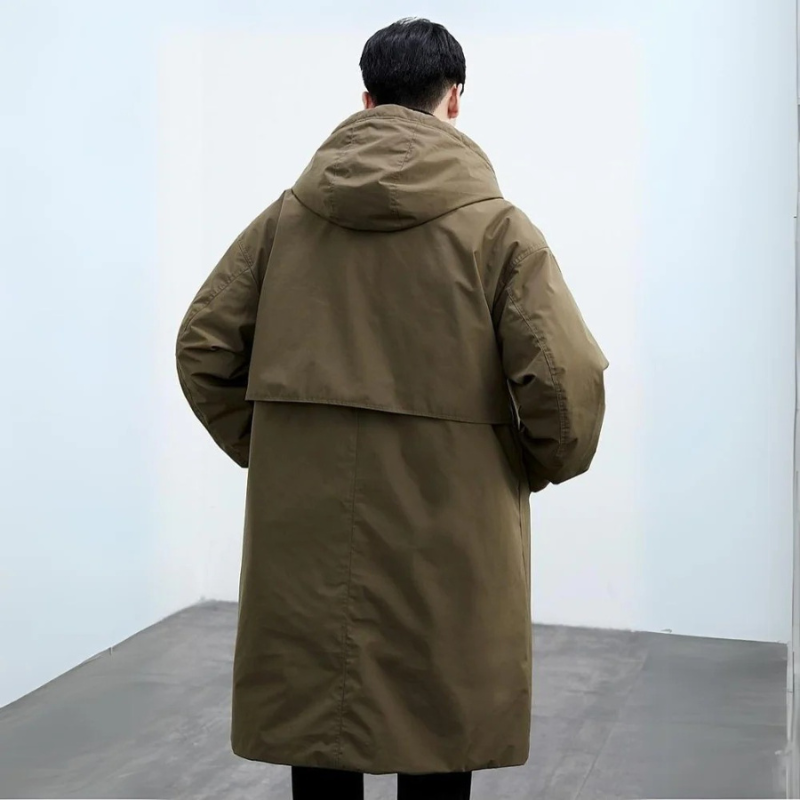DANIEL | Men’s Extended Hooded Insulated Coat With Weather-Resistant Design