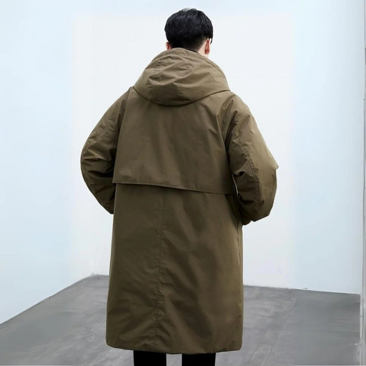 DANIEL | Men’s Extended Hooded Insulated Coat With Weather-Resistant Design