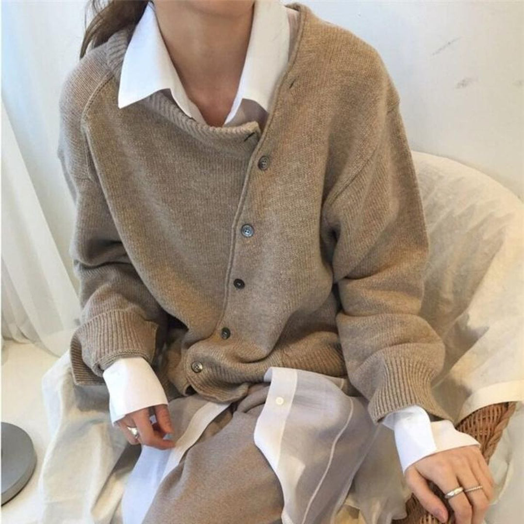 Elise | Soft Fine Wool Wrap Cardigan With Luxurious Warmth
