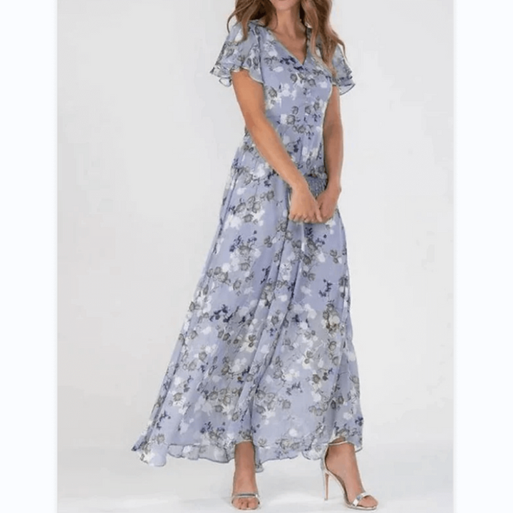 Celeste | Women’s Summer Formal Floral Maxi Wedding Guest Dress