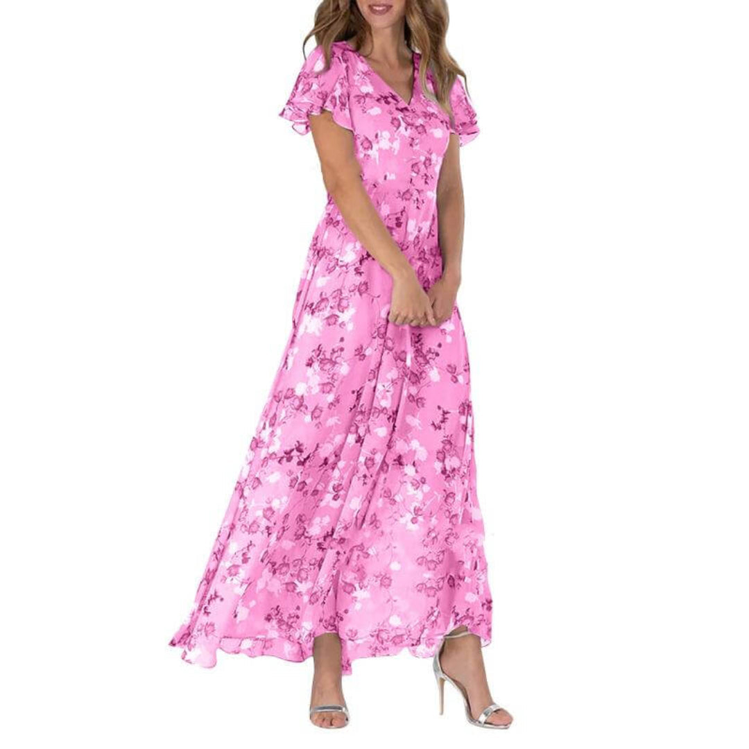 Celeste | Women’s Summer Formal Floral Maxi Wedding Guest Dress