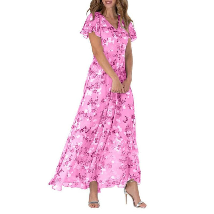 Celeste | Women’s Summer Formal Floral Maxi Wedding Guest Dress