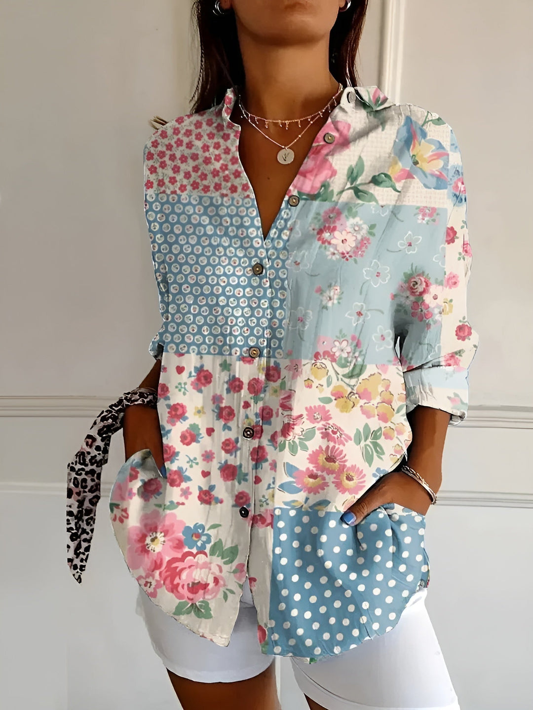 Aria | Women’s Stylish Long Sleeve Button-Down Shirt