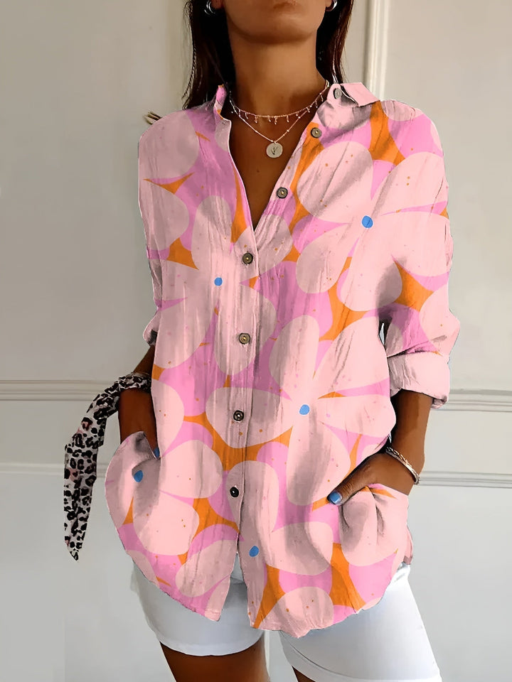 Aria | Women’s Stylish Long Sleeve Button-Down Shirt