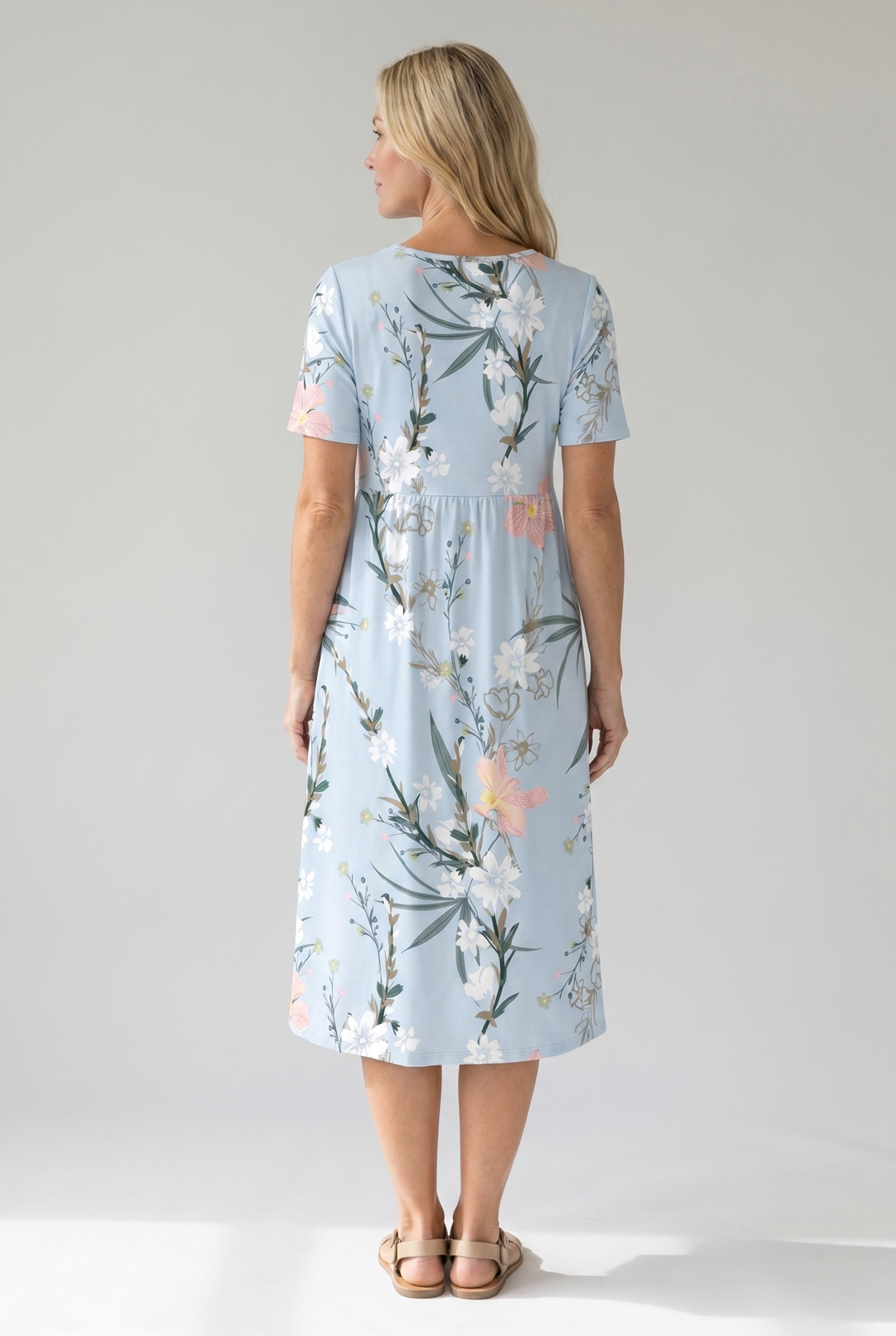 Florence | Feminine Floral Midi Dress For Women