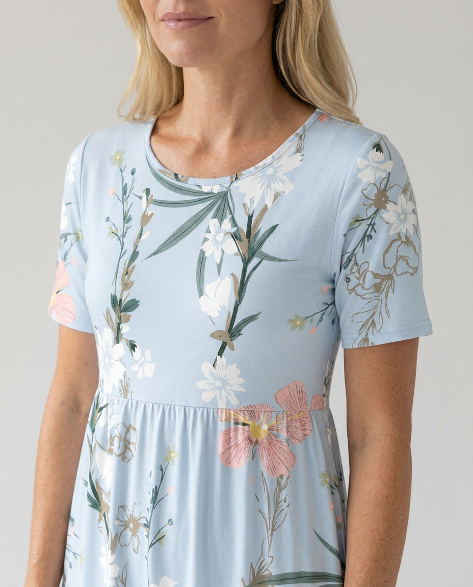 Florence | Feminine Floral Midi Dress For Women