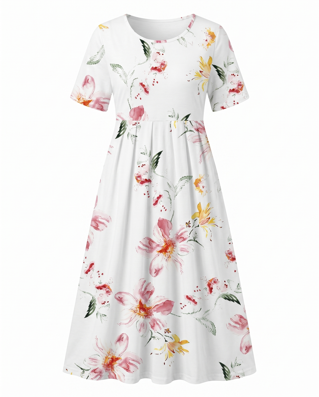 Florence | Feminine Floral Midi Dress For Women