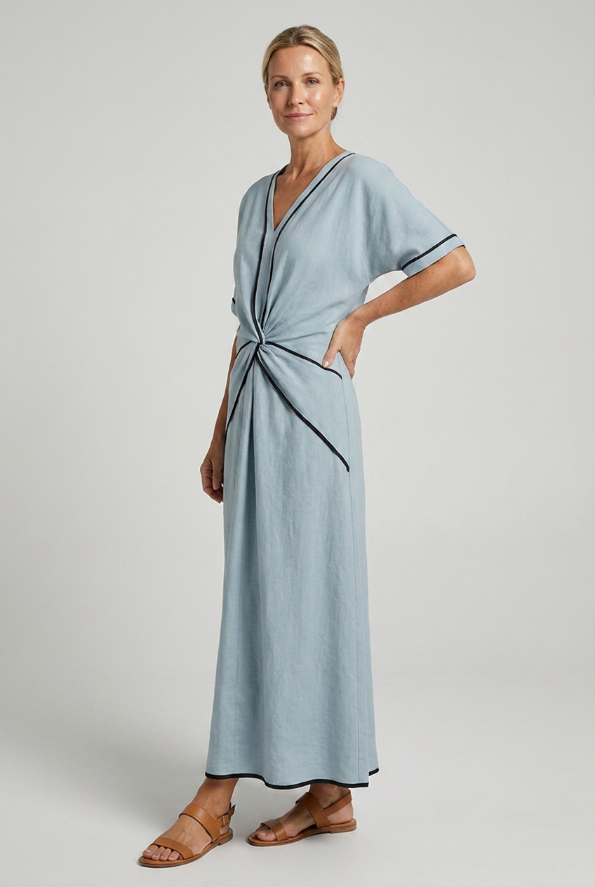 Seraphina | Elegant Twist-Front Maxi Summer Dress For Women