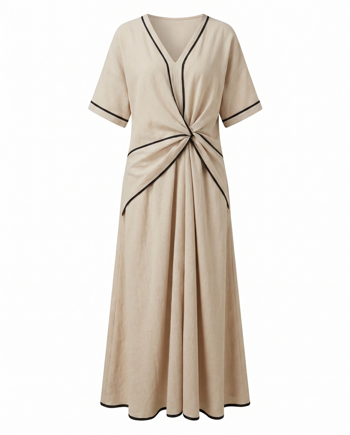 Seraphina | Elegant Twist-Front Maxi Summer Dress For Women