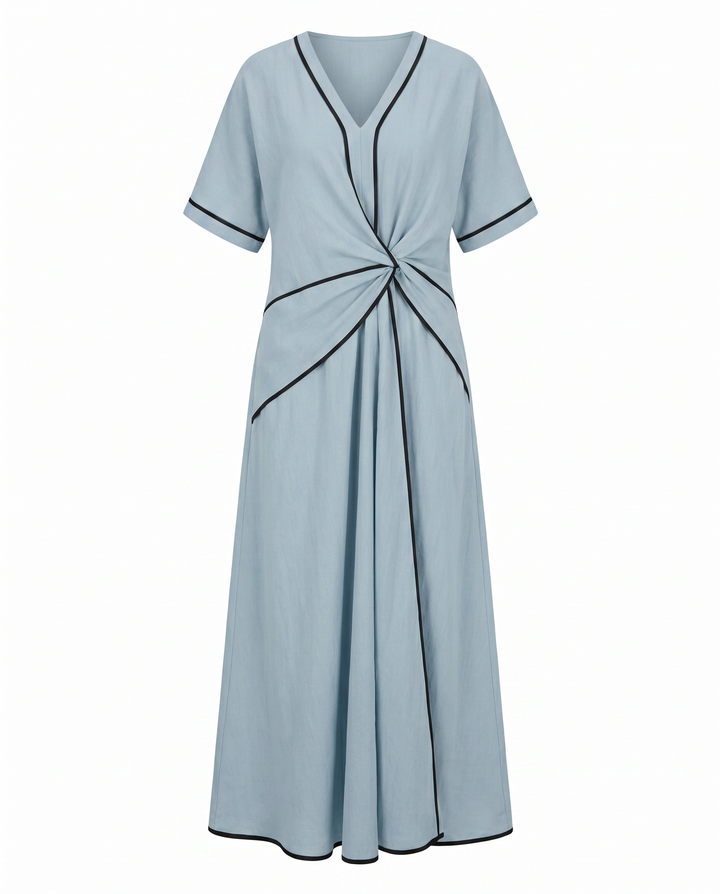 Seraphina | Elegant Twist-Front Maxi Summer Dress For Women