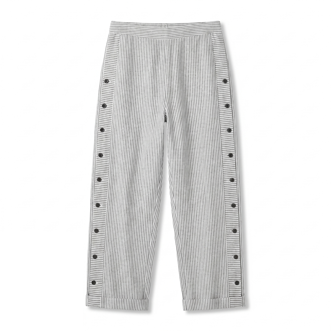 Daphne | Tailored Striped Panel Trousers For Women