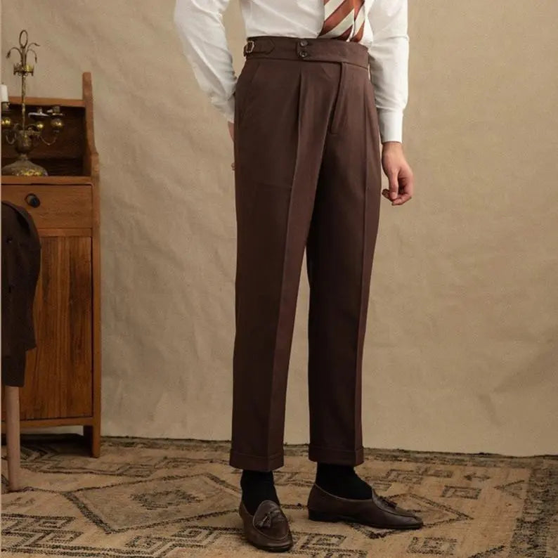Henry | Men’s Tailored Two-Piece Suit With Double-Breasted Jacket And Peak Lapels
